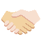 Handshake- Medium-Light Skin Tone- Light Skin Tone emoji on Twitter